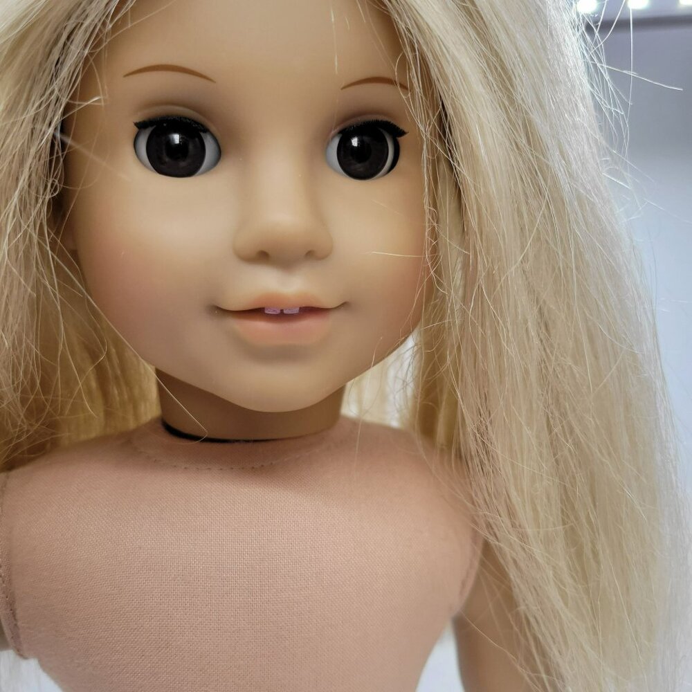 American Girl Doll Julie 18" Blonde Hair Brown Eyes 2008 Cloth Body Vinyl Limbs